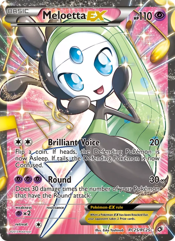 Meloetta-EX RC25 Legendary Treasures