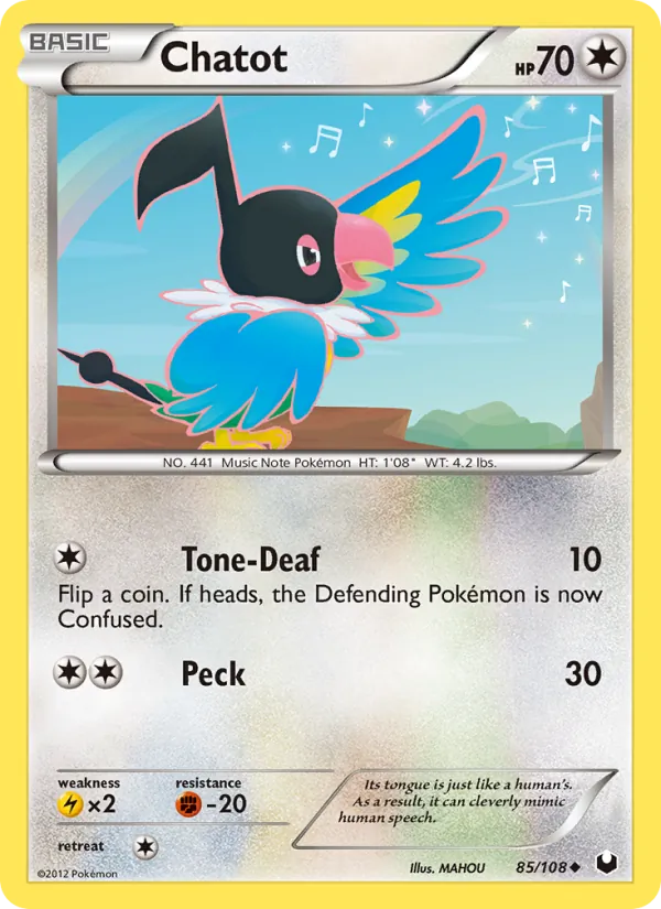 Chatot 85/108 Dark Explorers