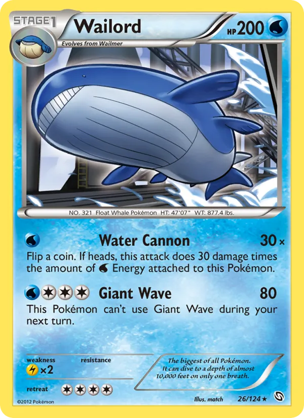 Wailord 26/124 Dragons Exalted