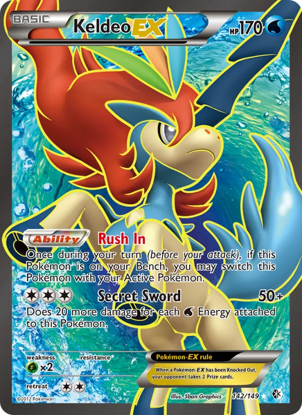 Keldeo-EX 142/149 Boundaries Crossed