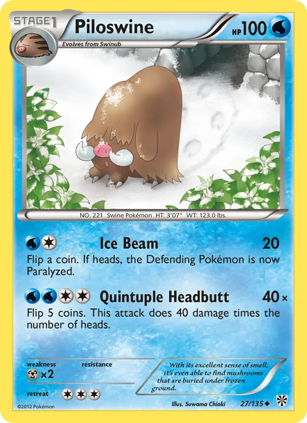 Piloswine 27/135 Plasma Storm