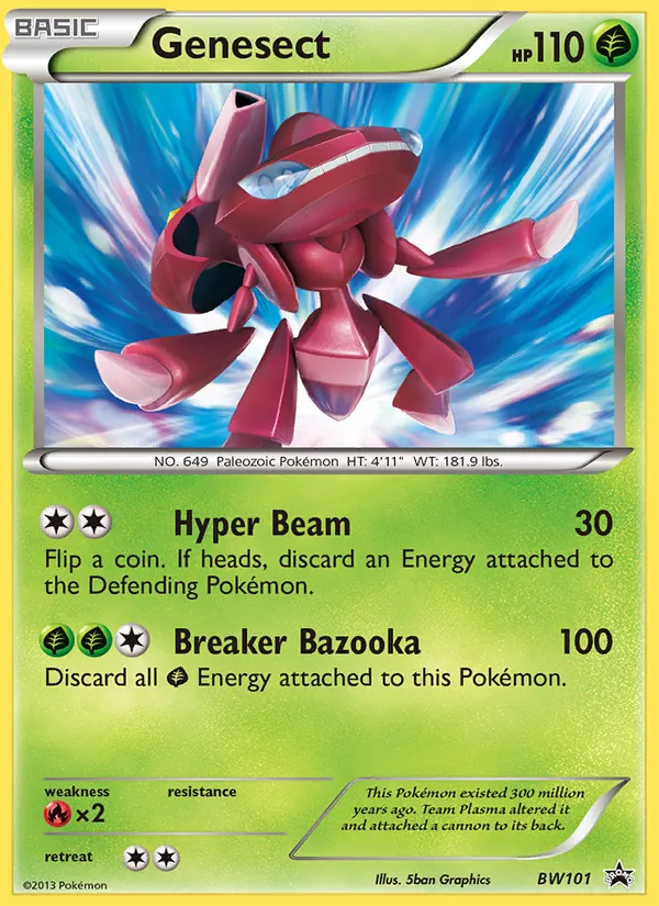 Genesect BW101 BW Black Star Promos