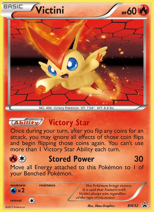 Victini BW32 BW Black Star Promos