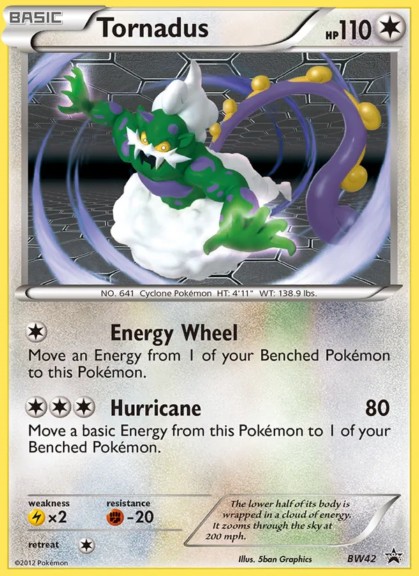 Tornadus BW42 BW Black Star Promos
