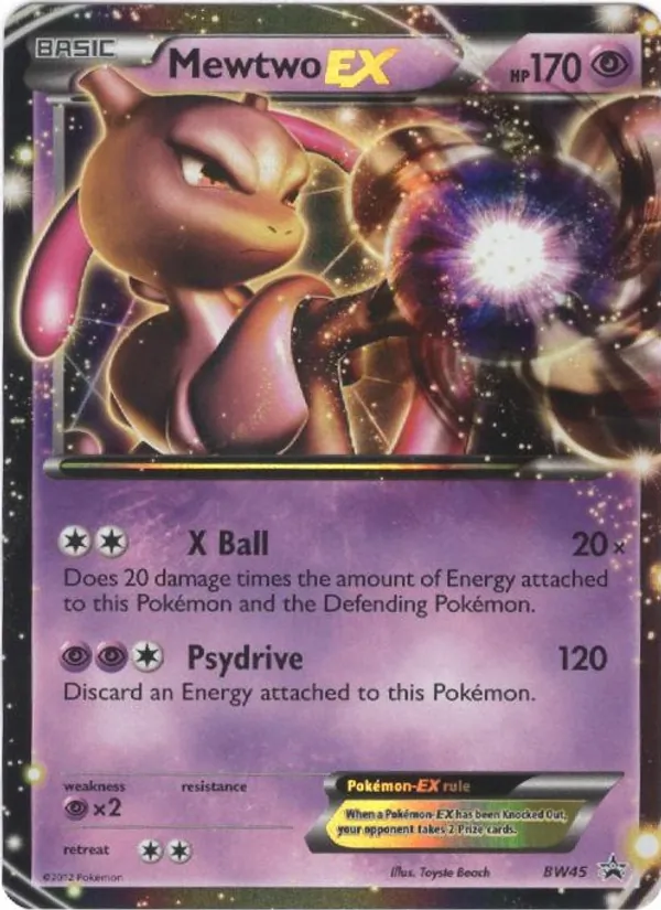 Mewtwo-EX BW45 BW Black Star Promos
