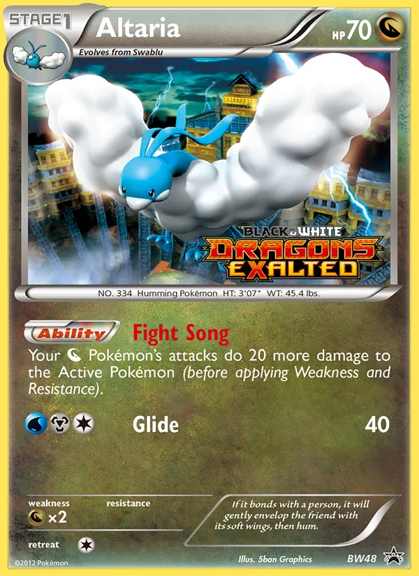 Altaria BW48 BW Black Star Promos