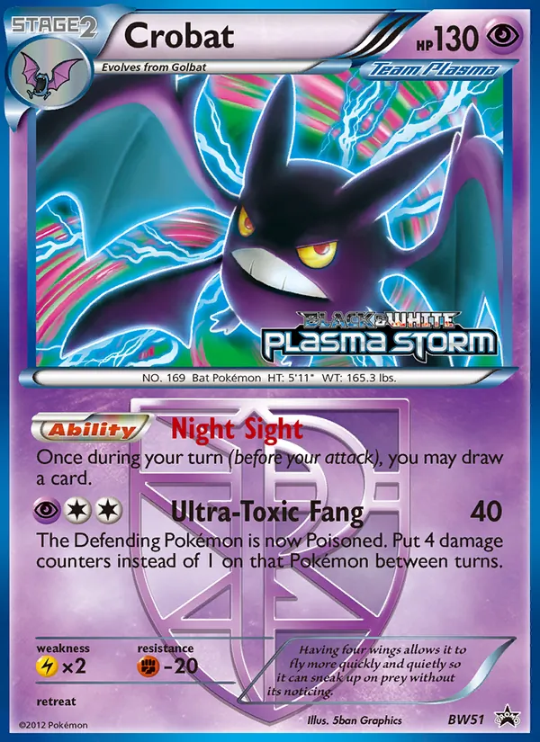 Crobat BW51 BW Black Star Promos