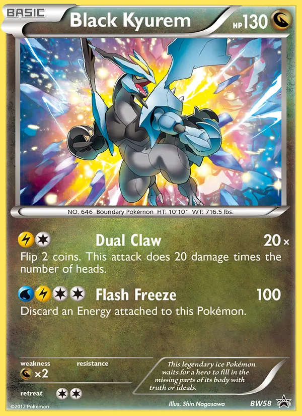 Black Kyurem BW58 BW Black Star Promos