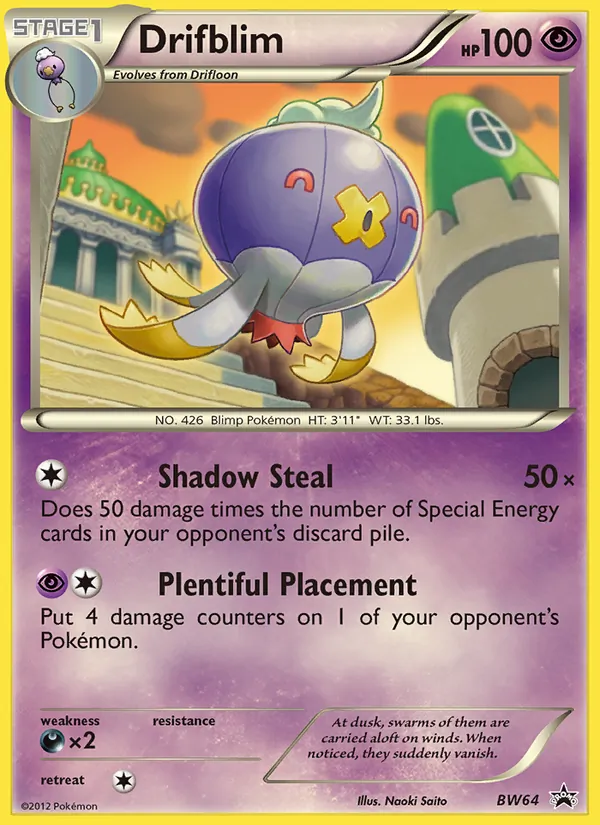 Drifblim BW64 BW Black Star Promos