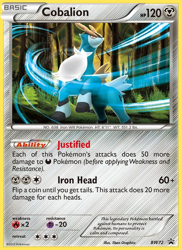 Cobalion BW72 BW Black Star Promos