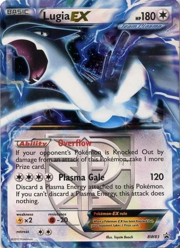 Lugia-EX BW83 BW Black Star Promos