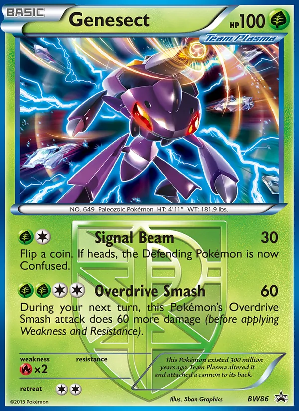 Genesect BW86 BW Black Star Promos