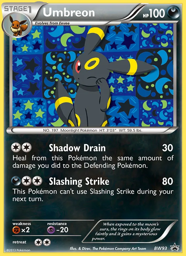 Umbreon BW93 BW Black Star Promos
