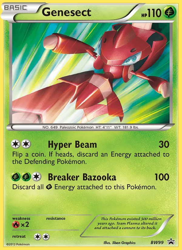 Genesect BW99 BW Black Star Promos