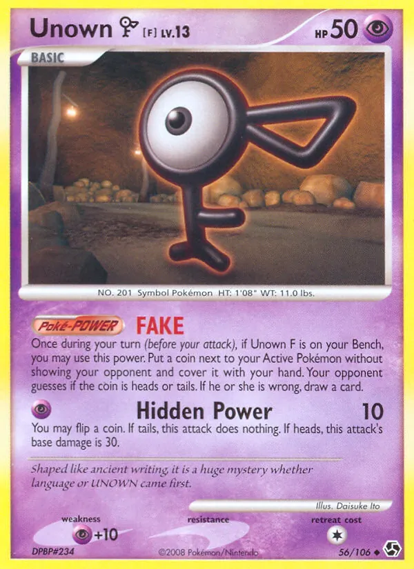 Unown F 56/106 Great Encounters