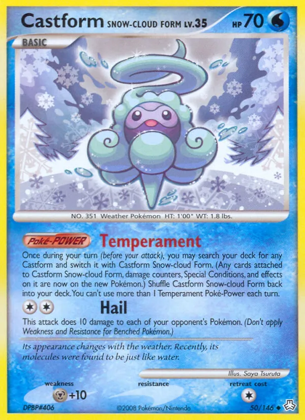 Castform Snow-cloud Form 50/146 Legends Awakened