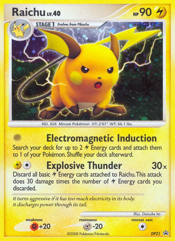 Raichu DP21 DP Black Star Promos