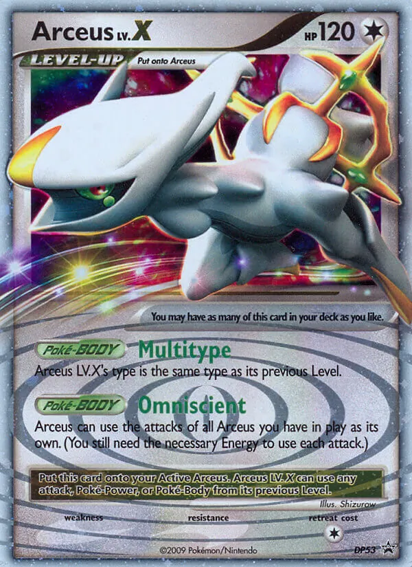 Arceus DP53 DP Black Star Promos