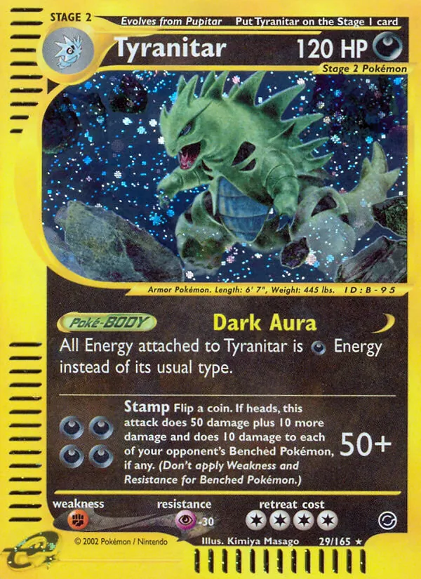 Tyranitar 29/165 Expedition Base Set
