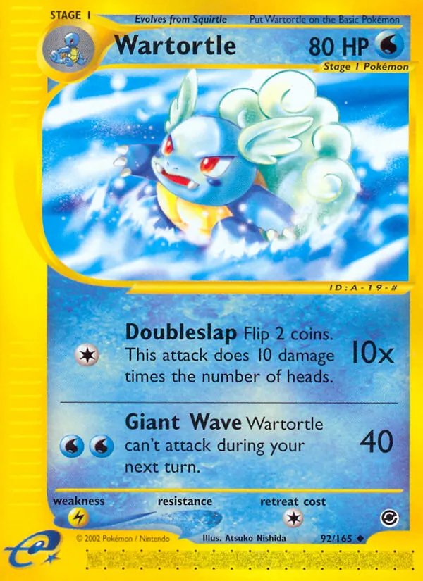 Wartortle 92/165 Expedition Base Set