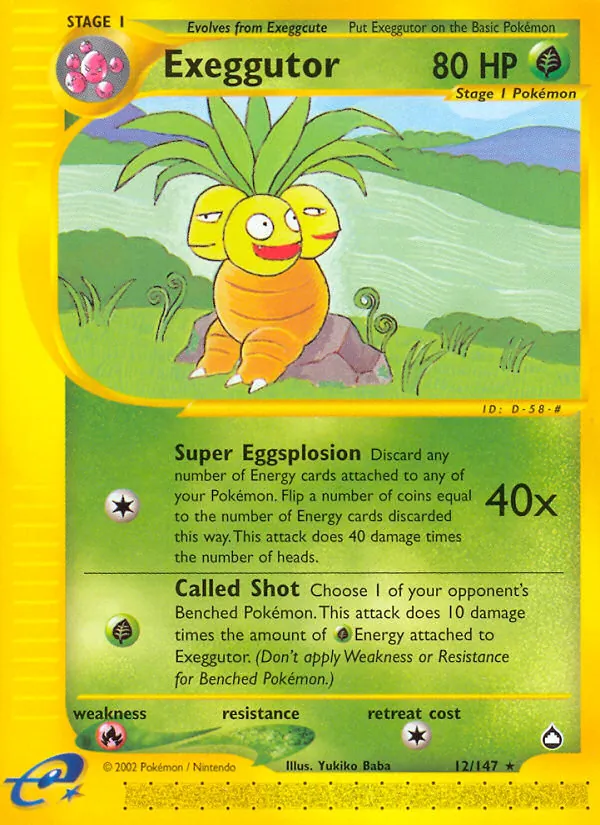 Exeggutor 12/147 Aquapolis