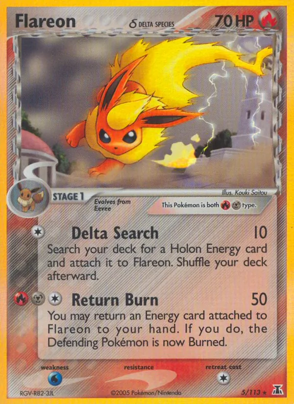 Flareon δ 5/113 Delta Species