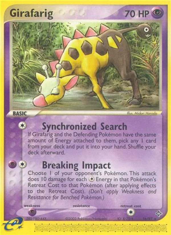 Girafarig 16/97 Dragon