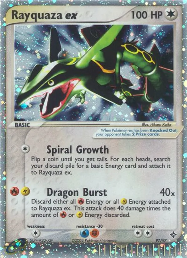 Rayquaza ex 97/97 Dragon