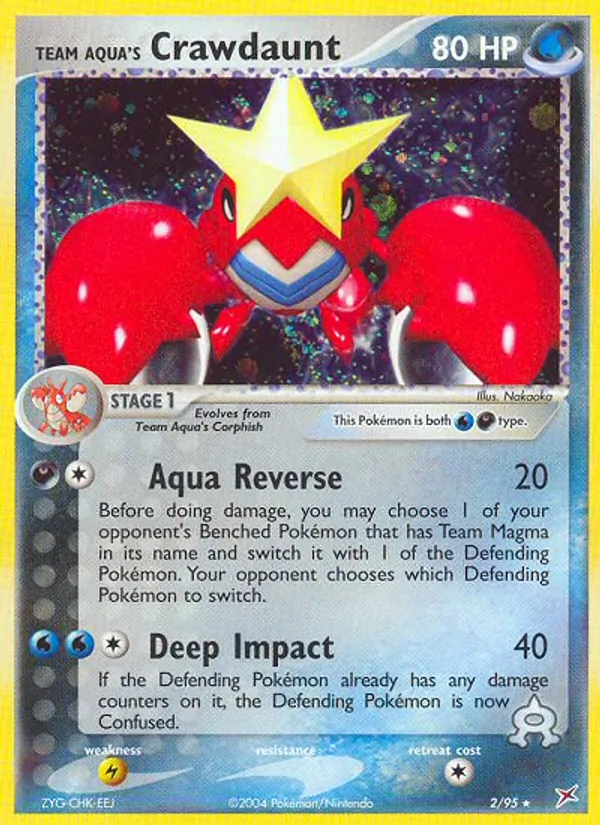 Team Aqua's Crawdaunt 2/95 Team Magma vs Team Aqua