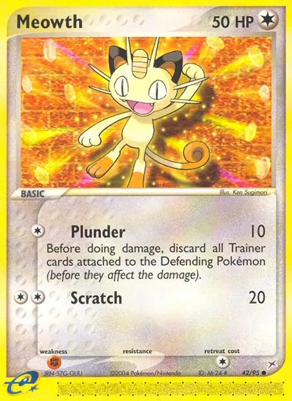 Meowth 42/95 Team Magma vs Team Aqua
