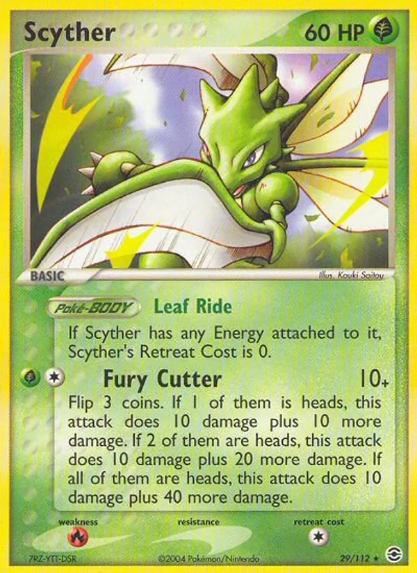 Scyther 29/112 FireRed & LeafGreen