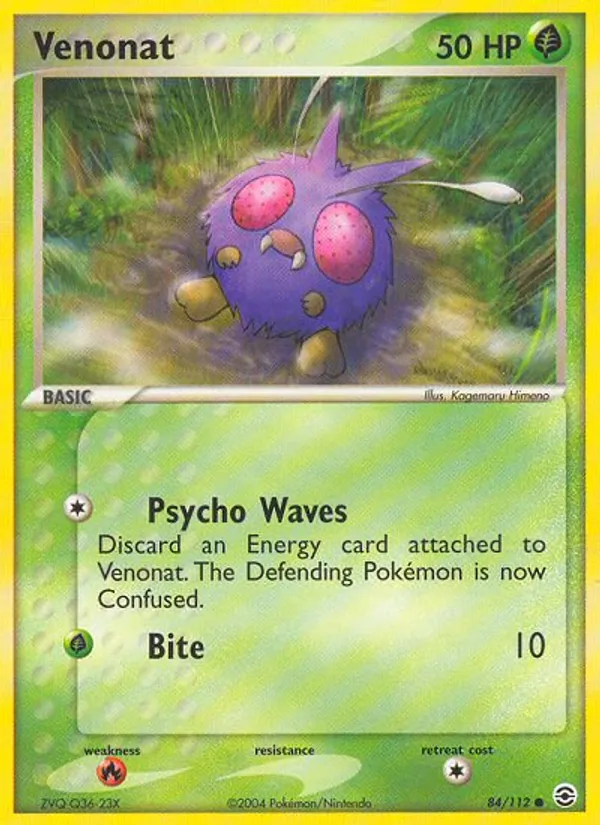 Venonat 84/112 FireRed & LeafGreen