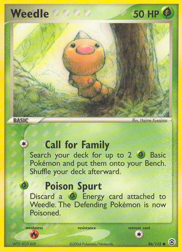 Weedle 86/112 FireRed & LeafGreen