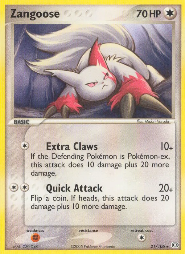 Zangoose 21/106 Emerald