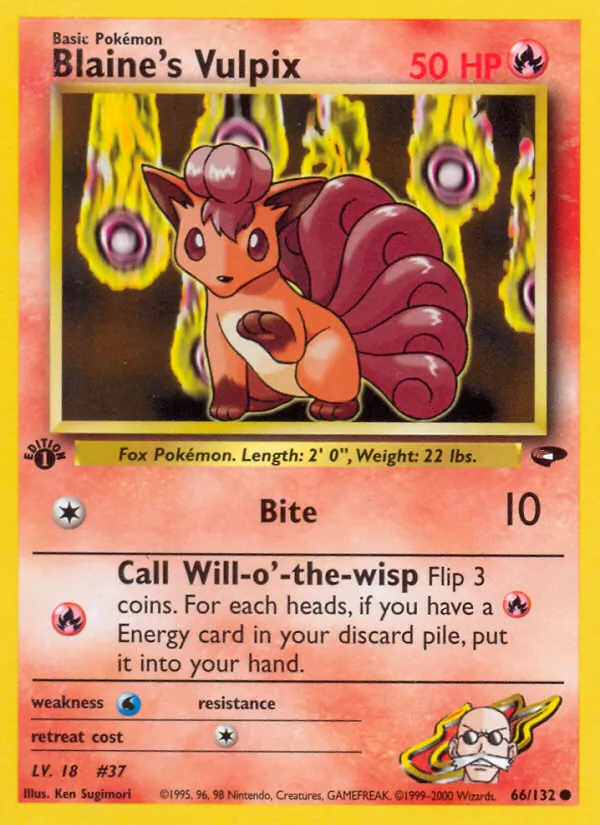 Blaine's Vulpix 66/132 Gym Challenge