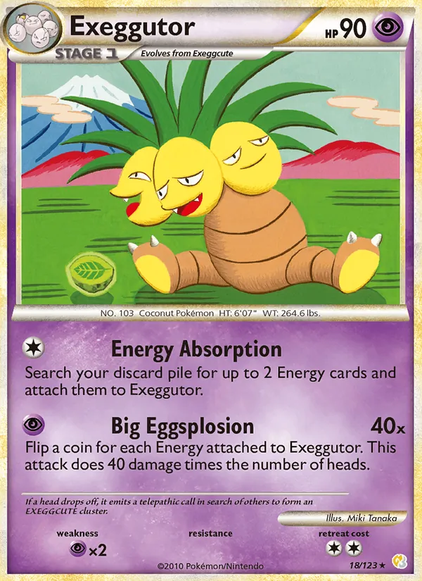 Exeggutor 18/123 HeartGold SoulSilver