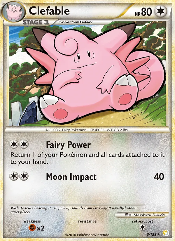 Clefable 3/123 HeartGold SoulSilver