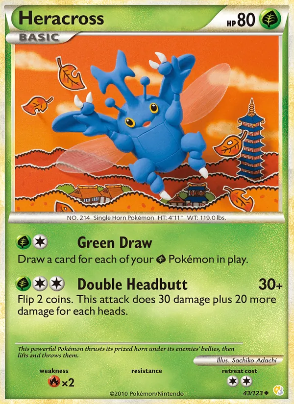 Heracross 43/123 HeartGold SoulSilver