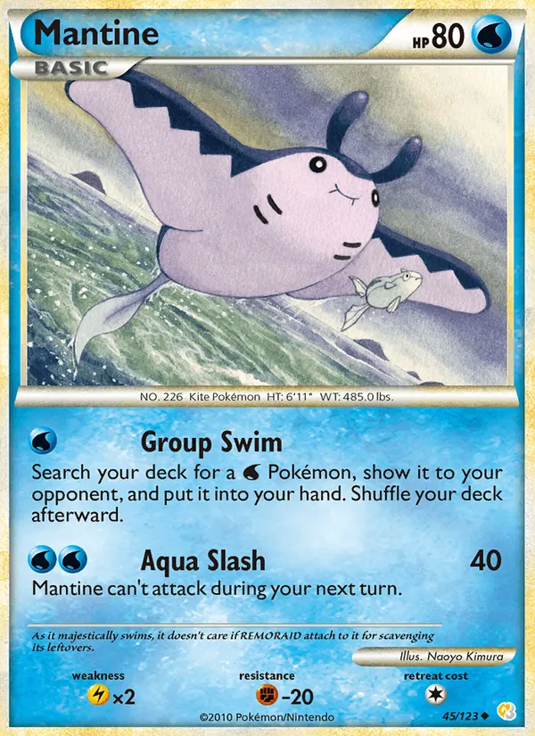 Mantine 45/123 HeartGold SoulSilver
