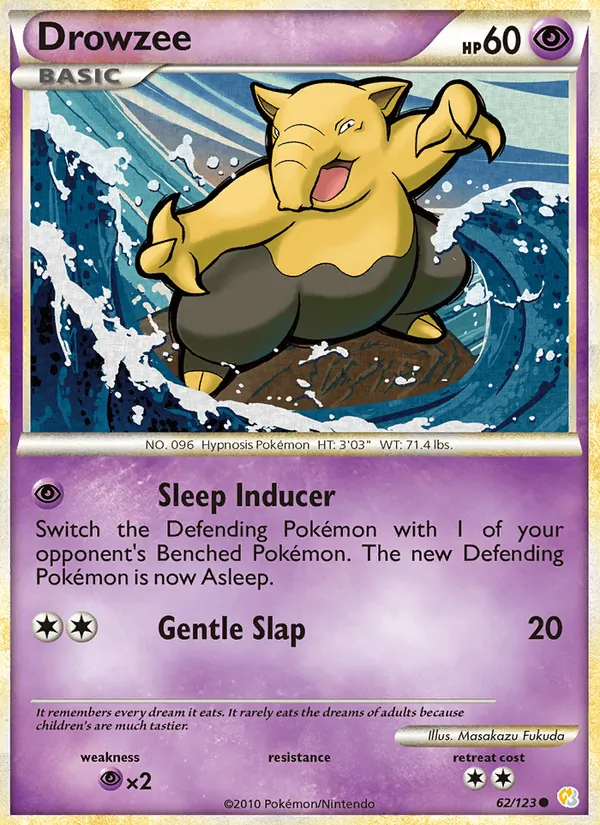 Drowzee 62/123 HeartGold SoulSilver