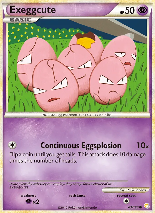 Exeggcute 63/123 HeartGold SoulSilver