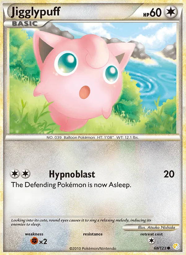Jigglypuff 68/123 HeartGold SoulSilver