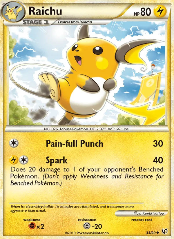 Raichu 33/90 Undaunted