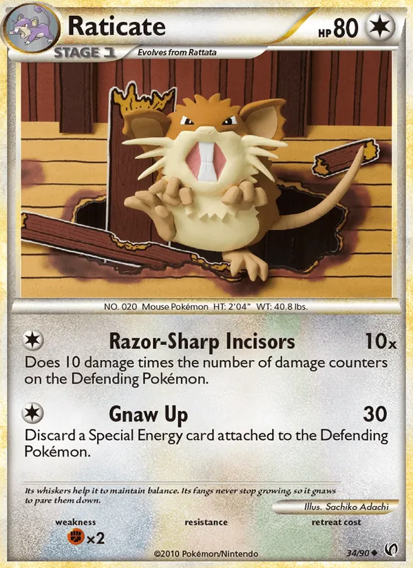 Raticate 34/90 Undaunted