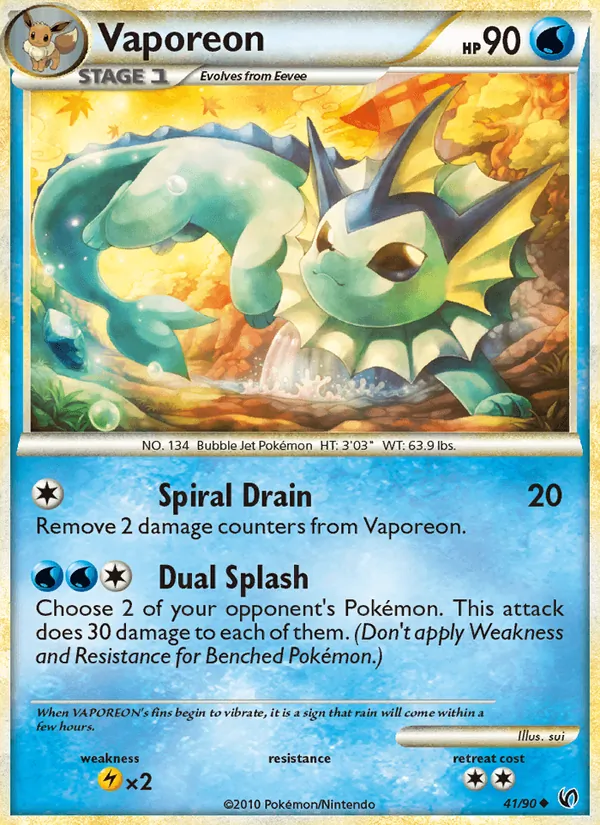 Vaporeon 41/90 Undaunted