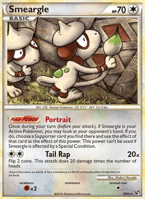 Smeargle 8/90 Undaunted