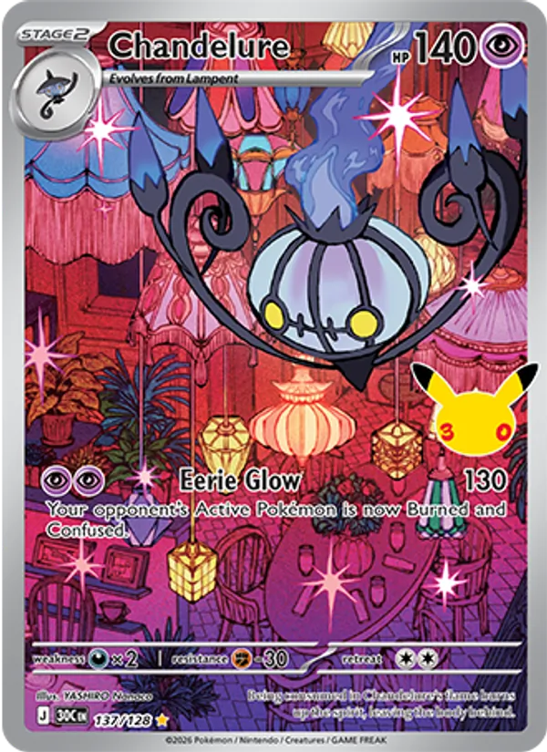 Chandelure 137/128 30th Celebration