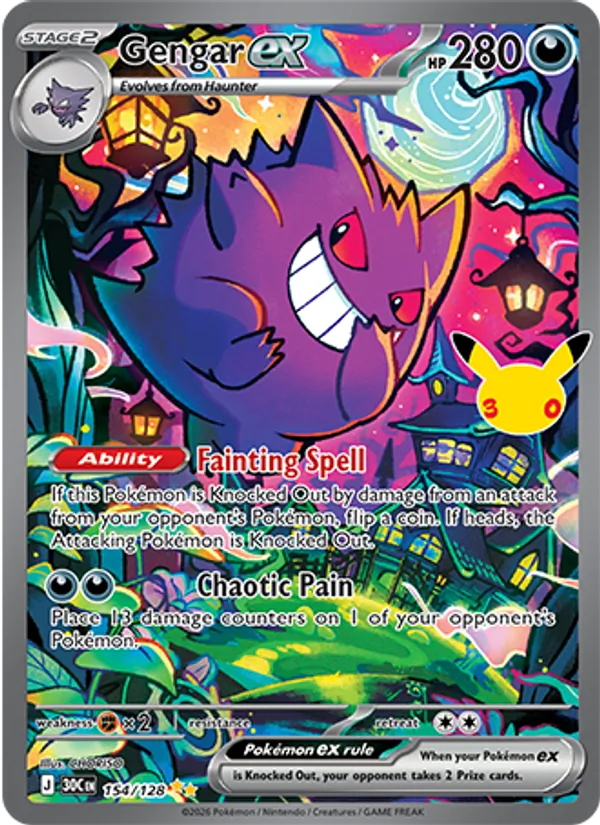 Gengar ex 154/128 30th Celebration