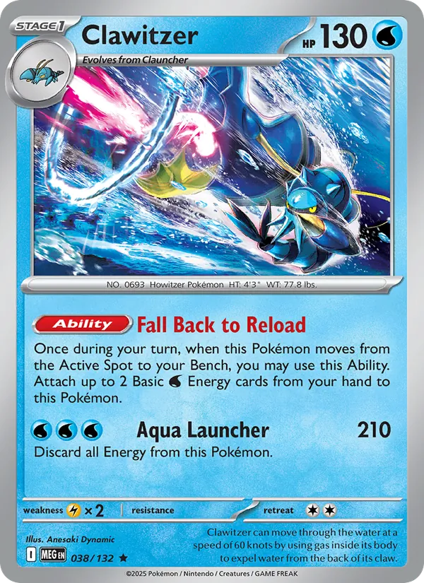 Clawitzer 038/132 Mega Evolution