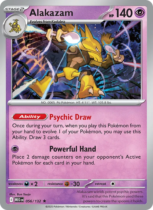 Alakazam 056/132 Mega Evolution